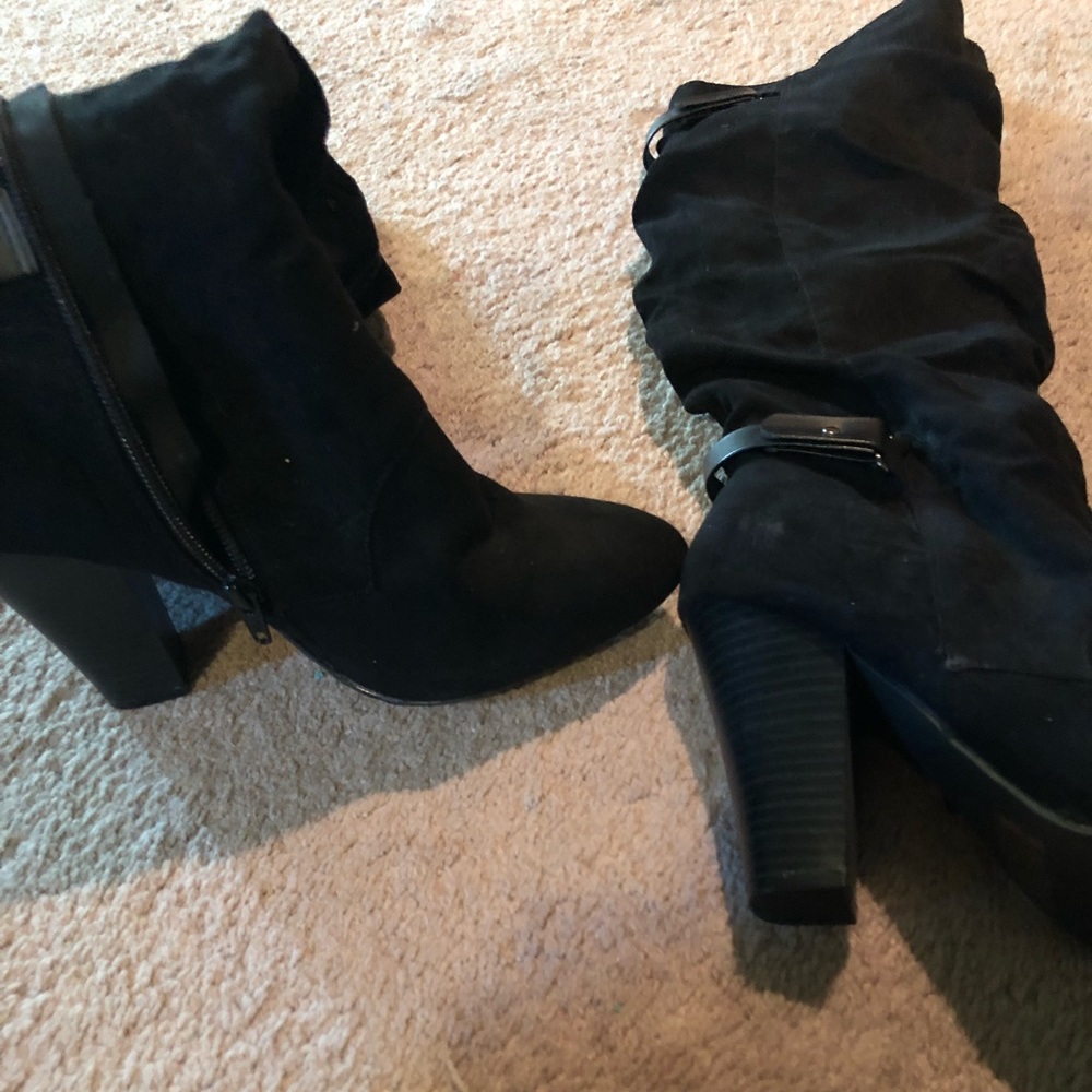 Knee high fall boots